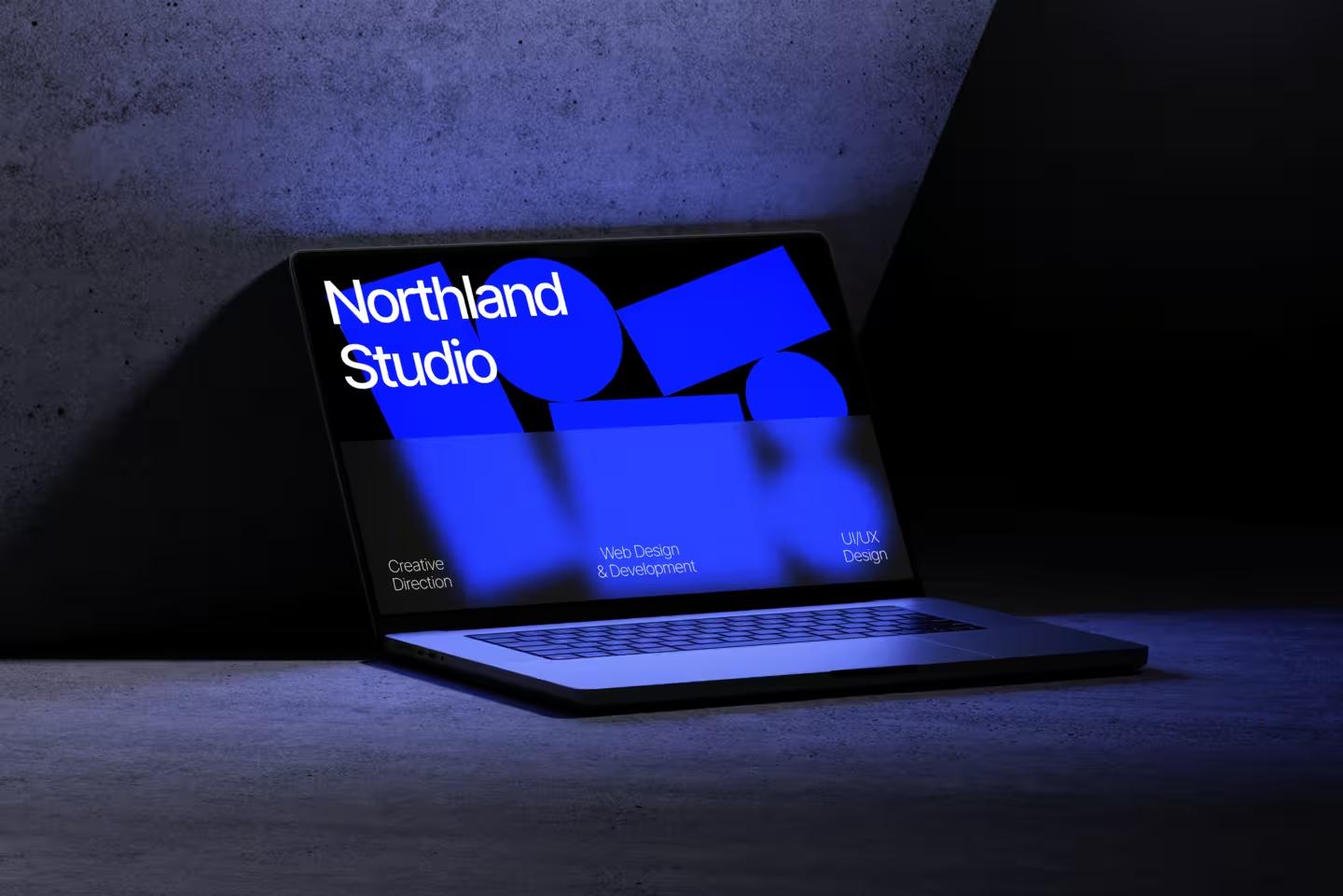 Northland Studio website on a laptop