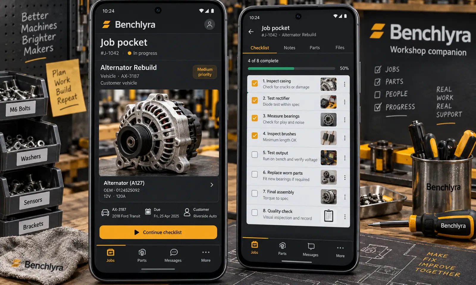 Benchlyra Mobile App hero
