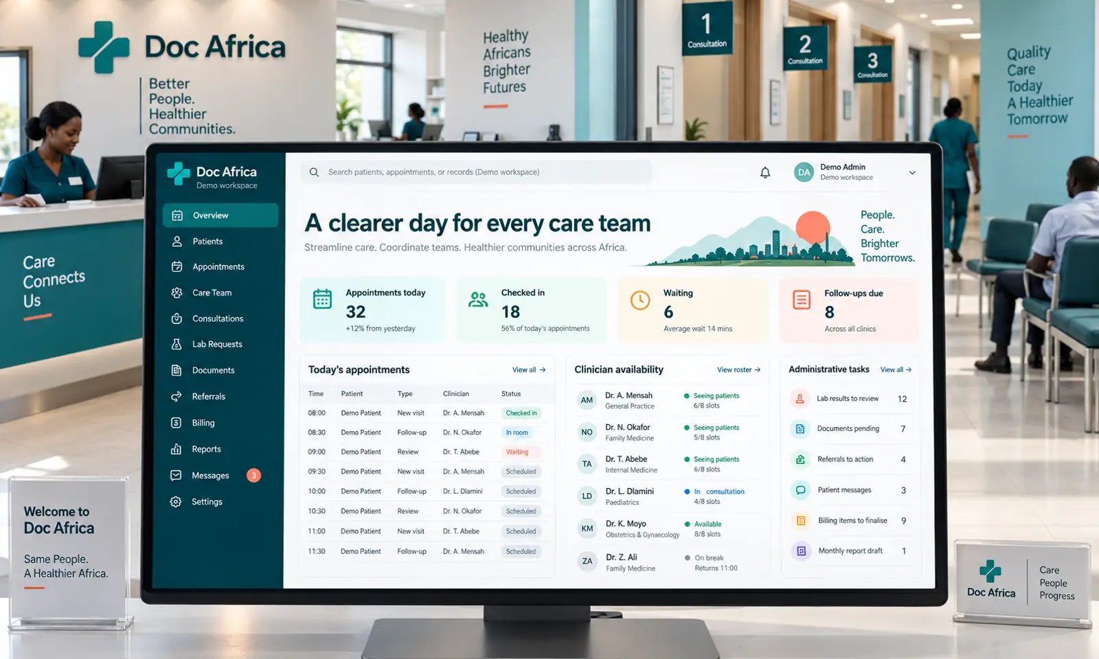 Doc Africa Web Platform hero