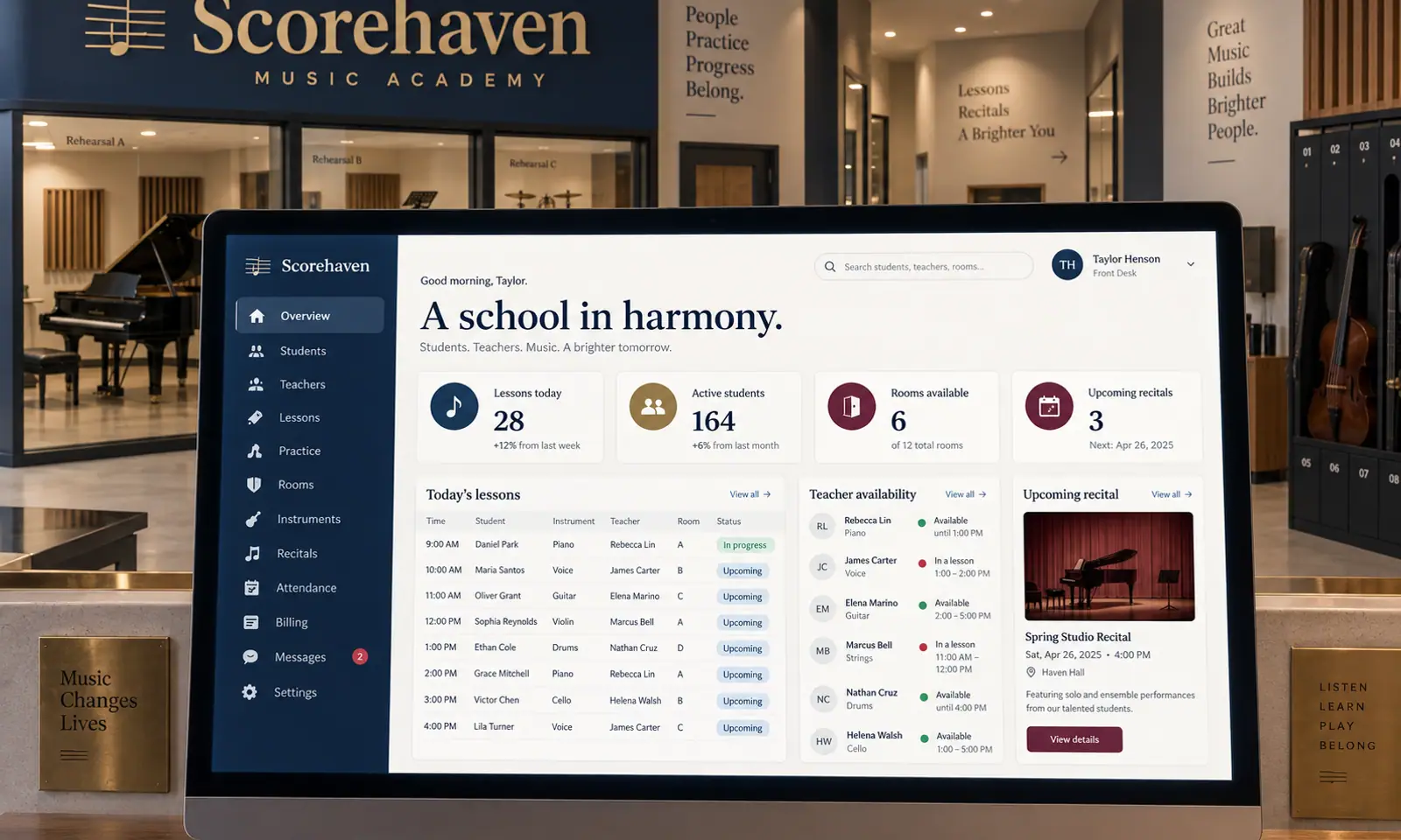 Scorehaven SaaS Platform hero