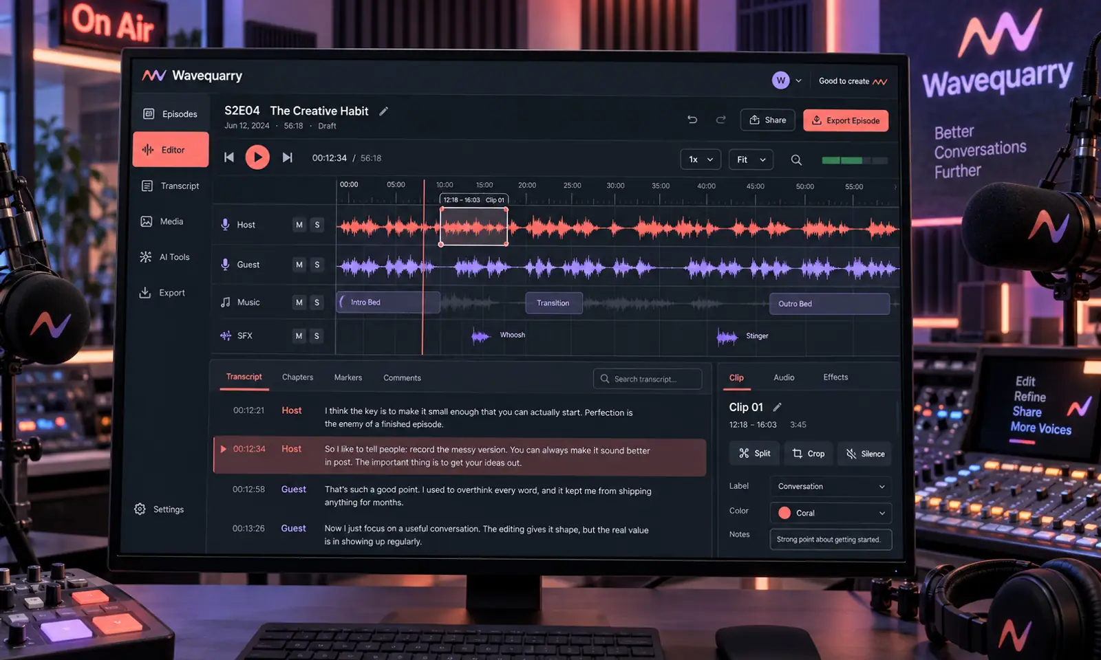Wavequarry SaaS Platform hero